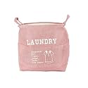 Cortina Folding Round Laundry Basket for Dirty Clothes, Round Collapsible Storage Basket - 45 Ltr, Pink