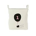 Cortina Folding Round Laundry Basket for Dirty Clothes, Round Collapsible Storage Basket - 45 Ltr, White-1