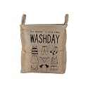 Cortina Folding Round Laundry Basket for Dirty Clothes, Round Collapsible Storage Basket - 45 Ltr, Dark Brown