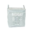 Cortina Folding Round Laundry Basket for Dirty Clothes, Round Collapsible Storage Basket - 45 Ltr, Blue-2