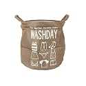 Cortina Folding Round Laundry Basket for Dirty Clothes, Round Collapsible Storage Basket - 45 Ltr, Dark Brown-1