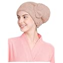 Cortina Microfiber Hair Towel Cap, Soft Absorbent Quick Drying Cap for Curly Thick Hair, Wrap Cap for Women Girls-Pack of 1,Light Brown, 380 Tc