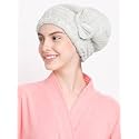 Cortina Microfiber Hair Towel Cap, Soft Absorbent Quick Drying 380 TC Cap for Curly Thick Hair, Wrap Cap for Women Girls-Pack of 1,Sky Blue
