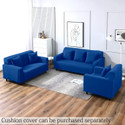 Cortina Polyester 3 Seater Sofa Plain Cover