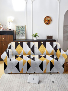 Cortina Polyester 3 Seater Sofa Striped Cover