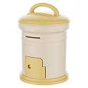 Cortina Post Box Design Piggy Bank for Kids &amp; Adults – Plastic Coin Saver with Handle &amp; Keys, Money Box Gift Item for Kids Ages 3+ (Yellow, Pack of 1)