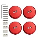 Corvette Jack Pucks Aluminum Lifting Puck Pad Compatible with Porsche Corvette C7 C6 C5 C8 Z06 1997-2026 (Pack of 4) (Red)