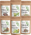 Cosherb Pure Amla Reetha Shikakai Bhringraj Hibiscus
