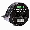 COSIMIXO 2" x 35Ft Heavy Duty Anti Slip Tape,Best 80grit Friction,Grip,Abrasive for Stairs Outdoor/Indoor Waterproof Grip Tape Safety Non Skid Tread Staircases Anti-Slip Traction Tape Black