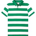 COSLAND Boys' Xs-Large Striped Polo Shirt, Cotton Short Sleeve Shirt