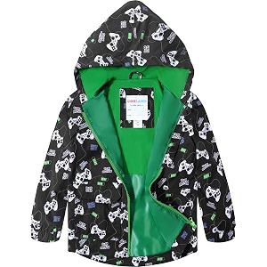 COSLAND Toddler Boys Girls Rain Jacket Waterproof