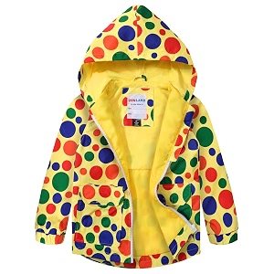 COSLAND Toddler Boys Girls Rain Jacket Waterproof