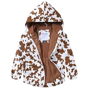 COSLAND Toddler Boys Girls Rain Jacket Waterproof