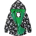 COSLAND Toddler Boys Girls Rain Jacket Waterproof Hooded Raincoat, 2-5T