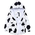 COSLAND Toddler Boys Girls Rain Jacket Waterproof Hooded Raincoat, 2-5T