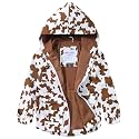 COSLAND Toddler Boys Girls Rain Jacket Waterproof Hooded Raincoat, 2-5T