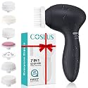 COSLUS Facial Cleansing Brush Face Scrubber, Upgrade Set, Black