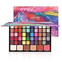 COSLUXE IMAGIC Cosmetic 56-Color Eyeshadow Palette, Rich Colour 4 in 1 Eyeshadow Long Lasting Shimmer Matte Eye Makeup Blush & Highlight & Contour 90g