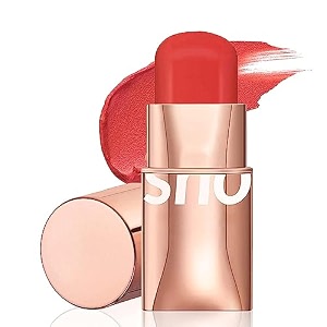 o two o blush stick for cheeks makeupwaterproof cream blush face stick multi-use lip and cheek tint lightweight easy to blend natural cream blusher 02 - red - fervor