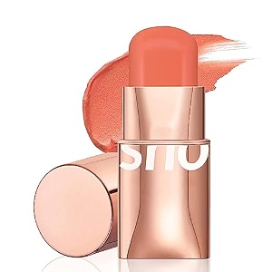 o two o blush stick for cheeks makeupwaterproof cream blush face stick multi-use lip and cheek tint lightweight easy to blend natural cream blusher 04 - orange - subtle