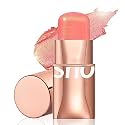 O TWO O Blush Stick for Cheeks Makeup,Waterproof Cream Blush Face Stick Multi-Use Lip and Cheek Tint, Lightweight Easy to Blend Natural Cream Blusher (520 - Glistening Peach Shimmery)
