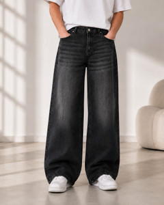 COSMIC Baggy Fit Men Black Jeans