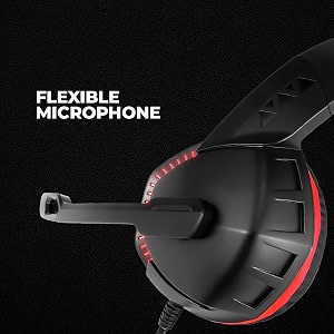 cosmic byte h3 gaming headphone with mic for pc laptops mobiles ps4 xbox one red