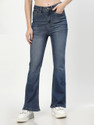Cosmic Trio Boot-Leg Women Blue Jeans