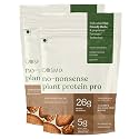 Cosmix No-Nonsense Plant Protein PRO 26g Protein | Yeast Protein &amp; Pea Protein Blend | Indonesian Cacao, 1Kg Pouch x 2 | Clean, Easy to Digest