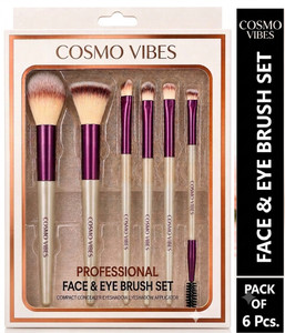 cosmo vibes premium synthetic bristle professional face and eye brushes