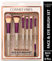 COSMO VIBES Premium Synthetic Bristle Professional Face and Eye Brushes