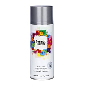 cosmos paints flash silver metallic spray paint 400ml
