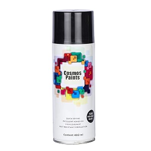 cosmos paints high heat black spray 400ml