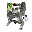 COSMOSTAR D0903 3/4" Double Air Diaphragm Pump, Aluminum Body, Teflon Ball, seat and Diaphragm, Pump Muffler, Pump, Chemical Pump, Waste Oil Pump, Pneumatic Oil Pump, Diaphragm Pumps