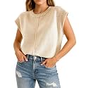 COSSEN Womens Summer Cap Sleeve Tops Trendy