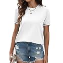 COSSEN Womens Summer Cap Sleeve Tops Trendy