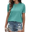 COSSEN Womens Summer Cap Sleeve Tops Trendy