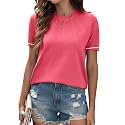 COSSEN Womens Summer Cap Sleeve Tops Trendy