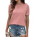 COSSEN Womens Summer Cap Sleeve Tops Trendy