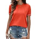 COSSEN Womens Summer Cap Sleeve Tops Trendy