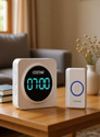 Costar Door Chime 24 Hour Time Display, 1000ft Range, 5 Adjustable Volume Wireless Door Chime (58 Tunes)
