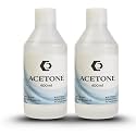 COSTICA | Nail Polish Remover | Cleaning Glass Remover | Nail Color Remover | Remove Paint And Stuff Marks | (Transparent) (ACETONE 400ML*2)