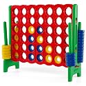 COSTWAY Giant 4-in-a-Row Game Set, Jumbo 4-to-Score for Kids and Adults