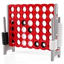 COSTWAY Giant 4-in-a-Row Game Set, Jumbo 4-to-Score for Kids and Adults