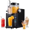 COSTWAY Slushie Machine for Home, 68 oz Frozen Drink & Slushy Machine, 4 Presets, LED Display, Auto Cleaning, Soft Serve Ice Cream Maker for Frozen Margaritas Milkshake Cocktail, No Ice Needed, Black