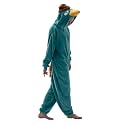 COSUSKET Snug Fit Unisex Adult Onesie Pajamas, Flannel Cosplay Animal One Piece Halloween Costume Sleepwear Homewear