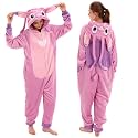 COSUSKET Snug Fit Unisex Adult Onesie Pajamas, Flannel Cosplay Animal One Piece Halloween Costume Sleepwear Homewear