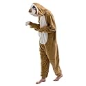 COSUSKET Snug Fit Unisex Adult Onesie Pajamas, Flannel Cosplay Animal One Piece Halloween Costume Sleepwear Homewear