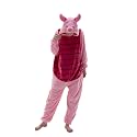 COSUSKET Snug Fit Unisex Adult Onesie Pajamas, Flannel Cosplay Animal One Piece Halloween Costume Sleepwear Homewear