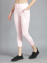 Cosvos Solid Women Pink Tights